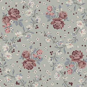 Варежки Wheat "Rily Slightly Green Flowers", цветы в зелени